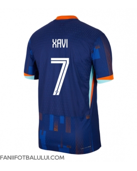 Țările de Jos Xavi Simons #7 Tricou Fotbal Replică European 2024 Barbati Deplasare